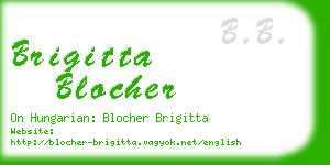 brigitta blocher business card
